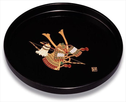 丸盆 黒 かぶと