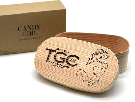 【TGC x 天野喜孝 x 纪州漆器】TGC WAKAYAMA 日本产便当盒 CANDY GIRL