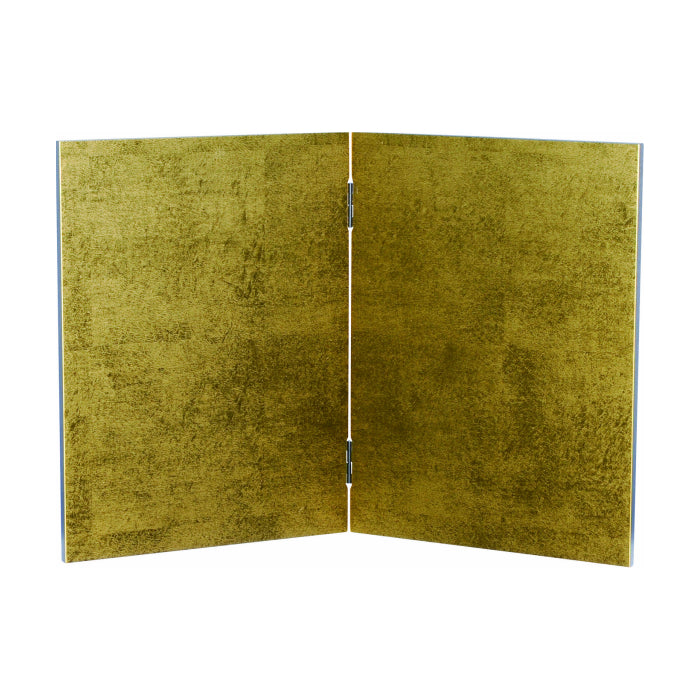 Lacquerware wooden gold leaf princess folding screen, plain (vertical type)