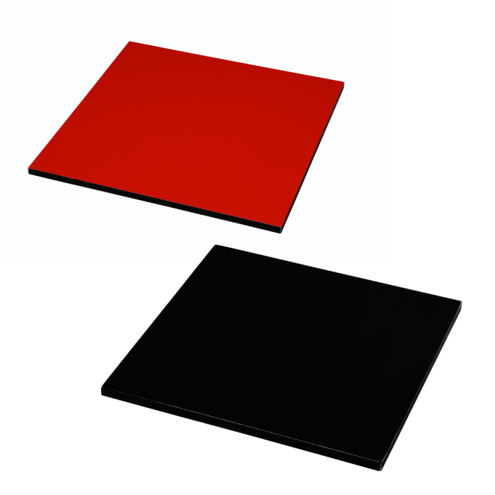 全4サイズ】 木製敷板 正角板 両面 黒 朱 花台 – 山家漆器店