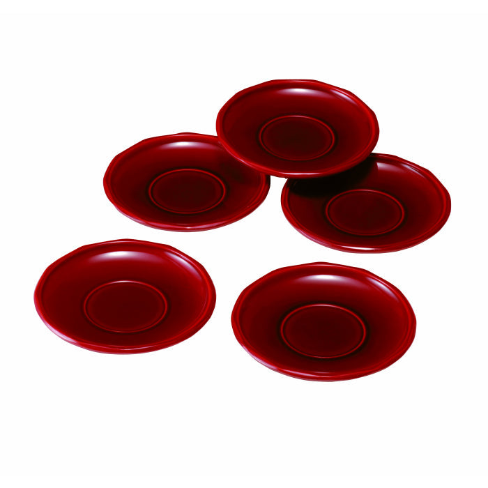 Tea tray, Diamond, double-sided Shunkei lacquer, set of 5
