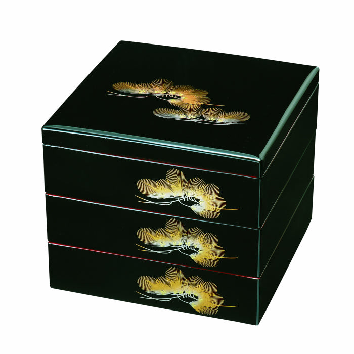 重箱 黒内朱 若松