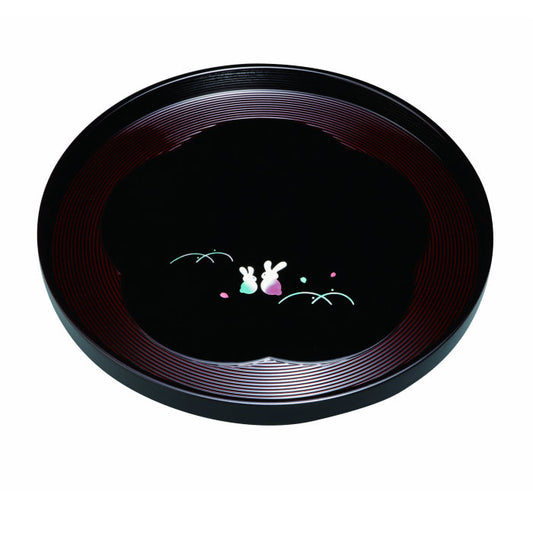 【2种尺寸可选】梅丸托盘 漆器 梦兔