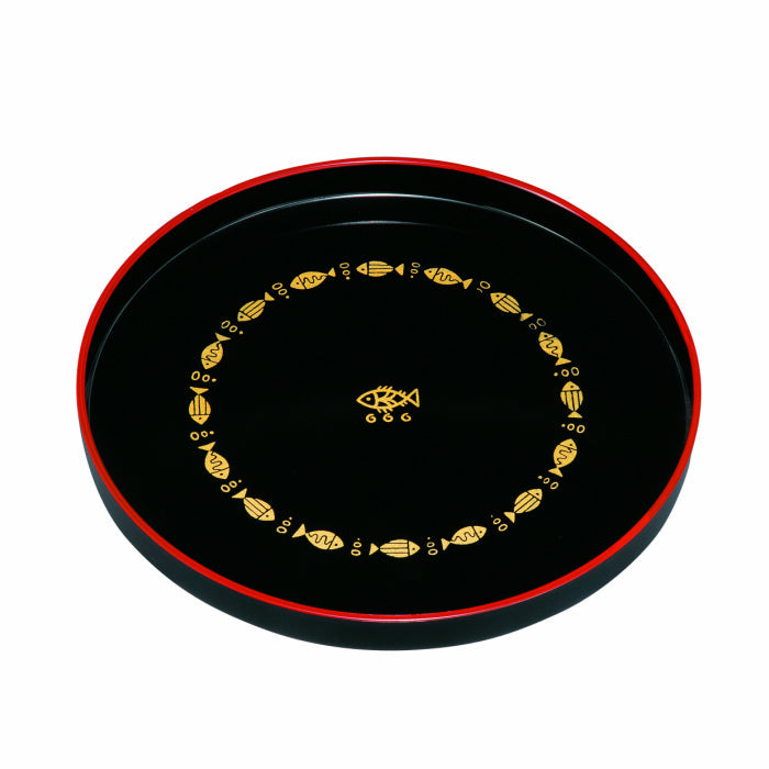 Round tray Friendly fish
