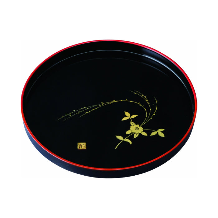 Round tray, Kyoto small flowers