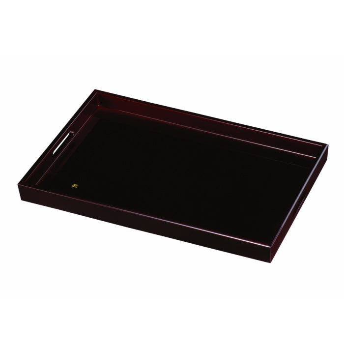 Wooden long tray, 48cm, urushi lacquer, Takumi tray