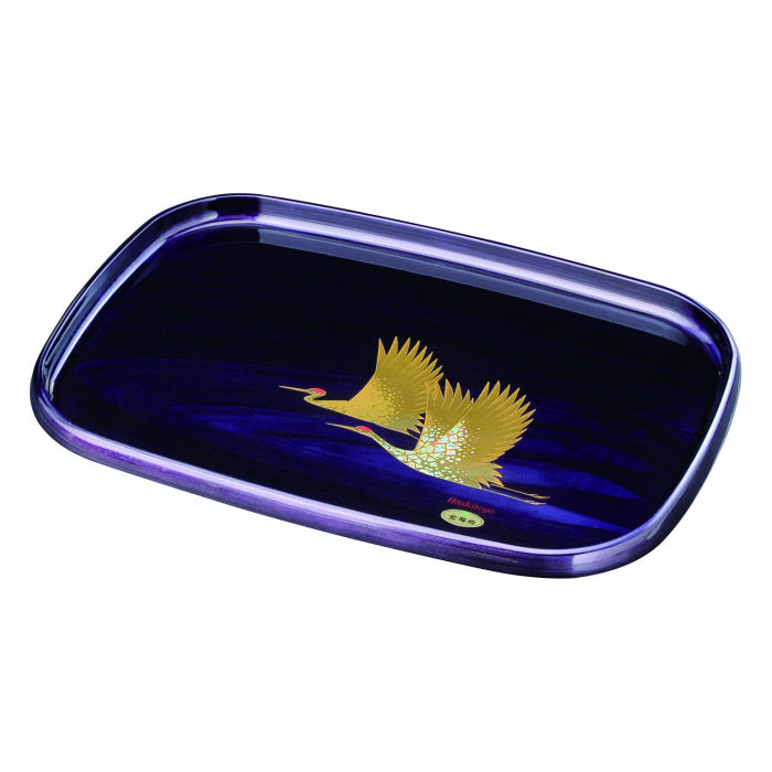 PC Long Tray 42cm Shiun Mokume Masatsuru Tray