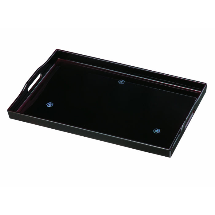 PC Long Tray 48cm, 13.6cm, Tamuke, Shell-bordered, Yamato Plum