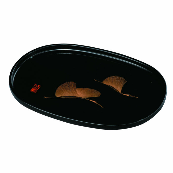 PC Now Tray 9 inches 27cm Black Couple Cranes