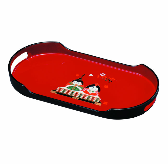 Coffee Tray, Vermilion, Good Luck Doll