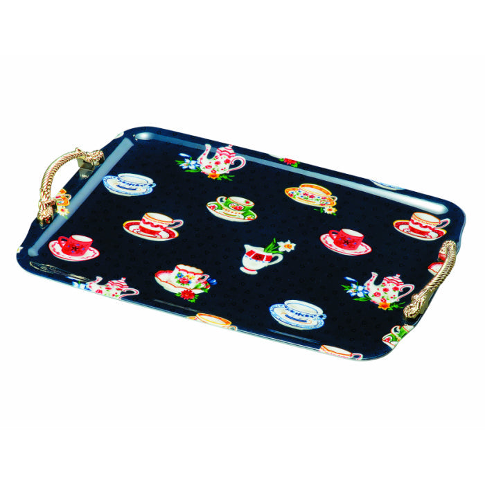 Long tray with handles Cup Friend (cloth covered, non-slip)