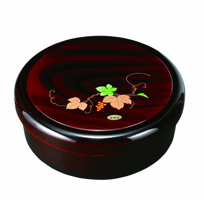 10.5 inch Tea Caddy, Wood Grain Ivy