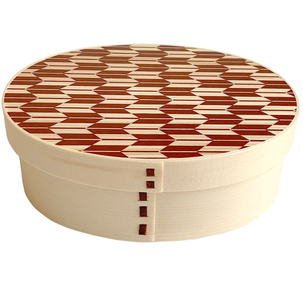 Available in 5 colors: Kishu -KISHU- Magewappa lunch box with arrow feather pattern