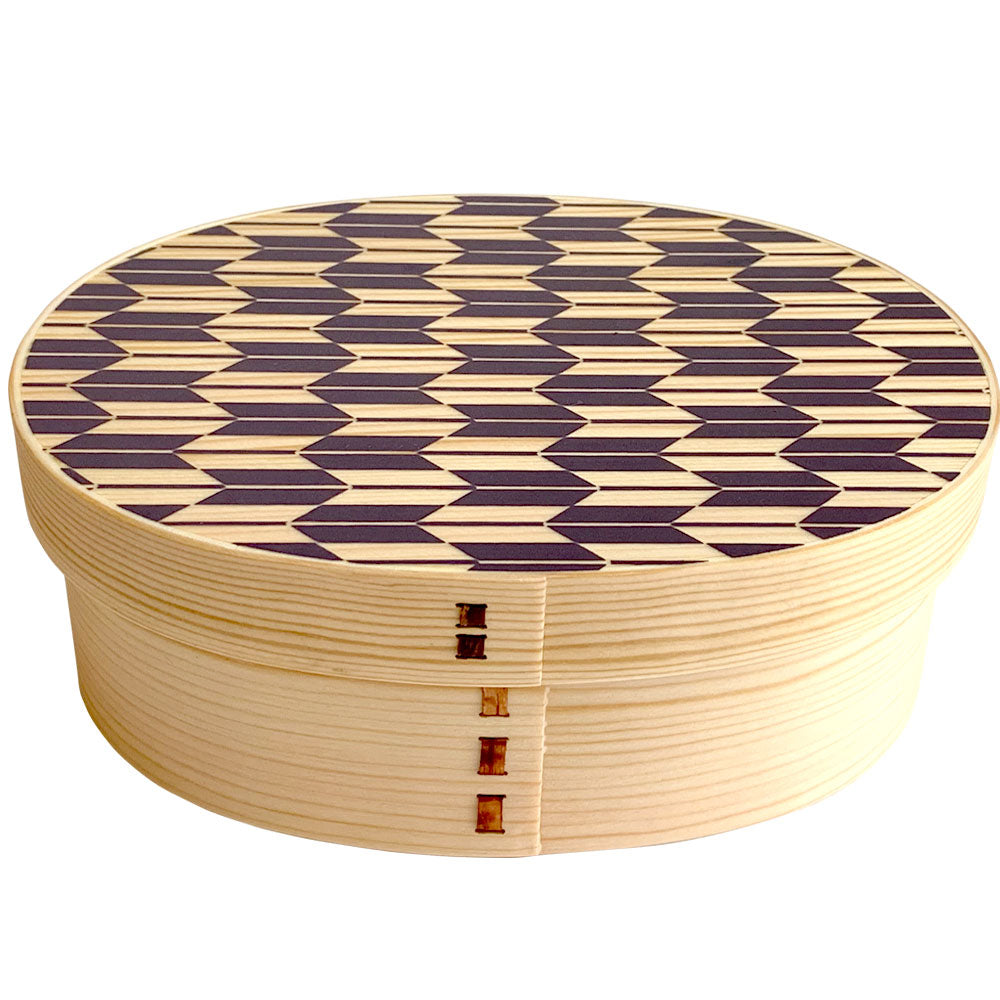 Available in 5 colors: Kishu -KISHU- Magewappa lunch box with arrow feather pattern
