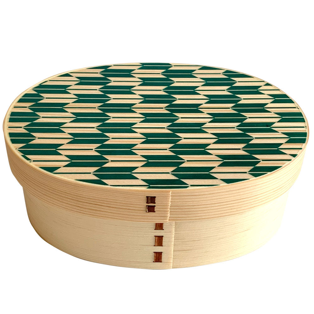 Available in 5 colors: Kishu -KISHU- Magewappa lunch box with arrow feather pattern