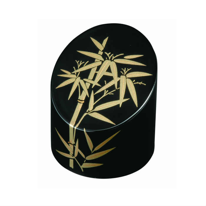 Lacquerware Bamboo Paperweight Black Gold Bamboo Paperweight