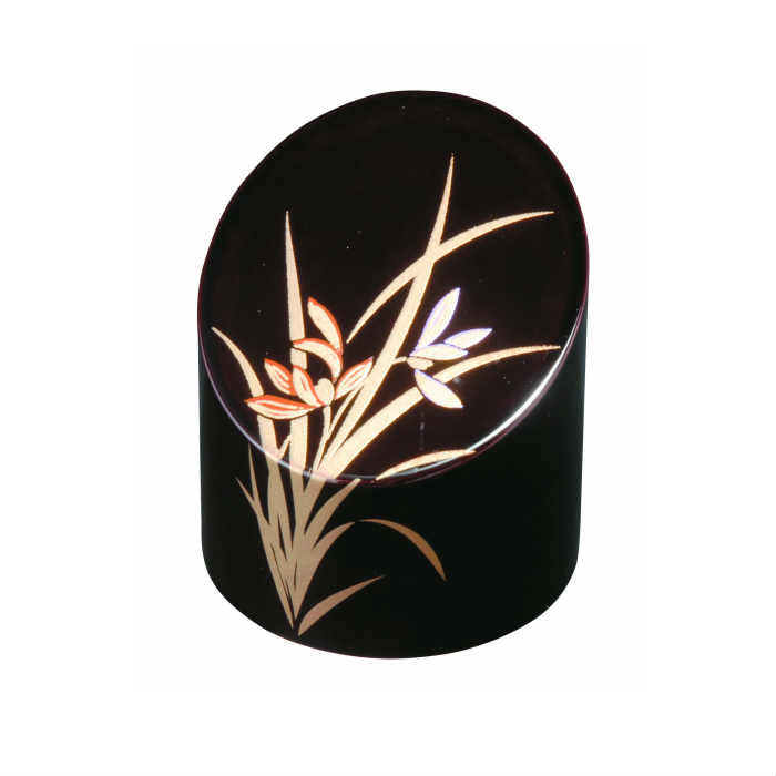 Lacquer Bamboo Paperweight, Dark Blue, Ran Paperweight