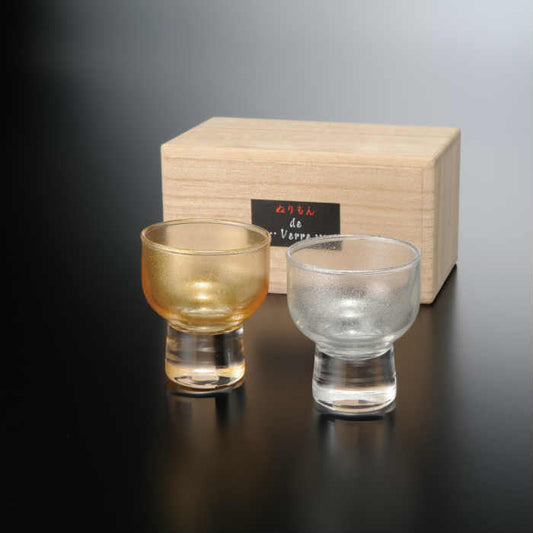 Painting de Verre 清酒杯 酷金酷银一对