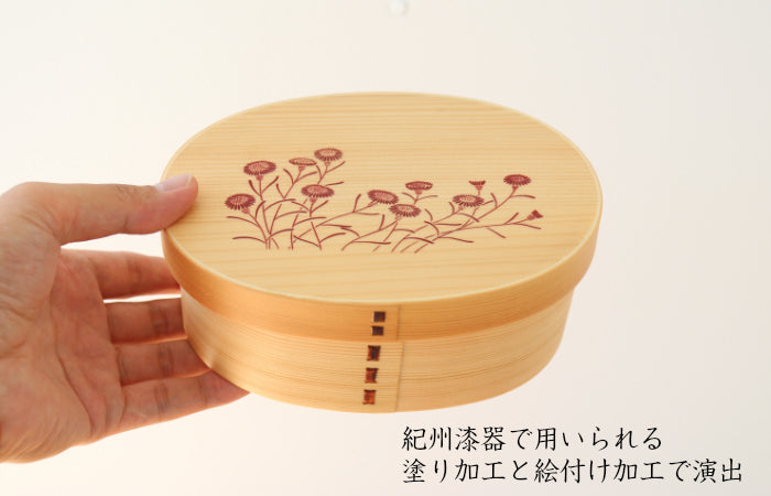 Kishu - Magewappa Lunch Box - Wild Chrysanthemum