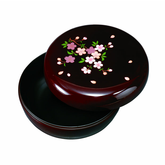 Sweets dish 6.0 inch, tamari, Satozakura, inner pear finish