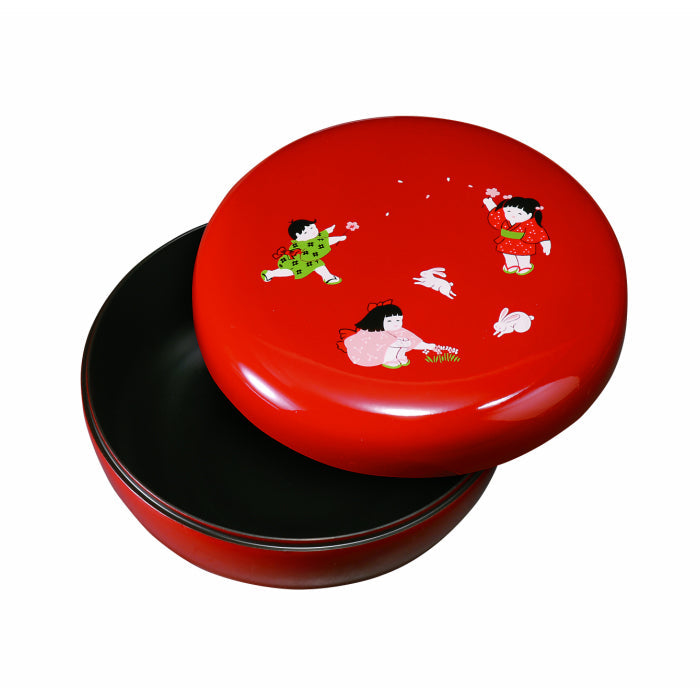 Sweets dish, smiling children, large