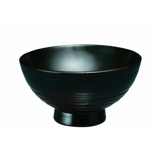 漆器饭碗 黑色 Negoro