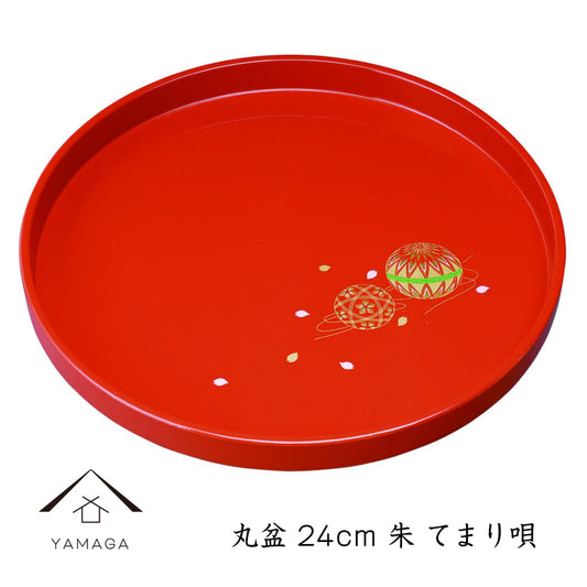 圆盘24cm朱红色手鞠歌