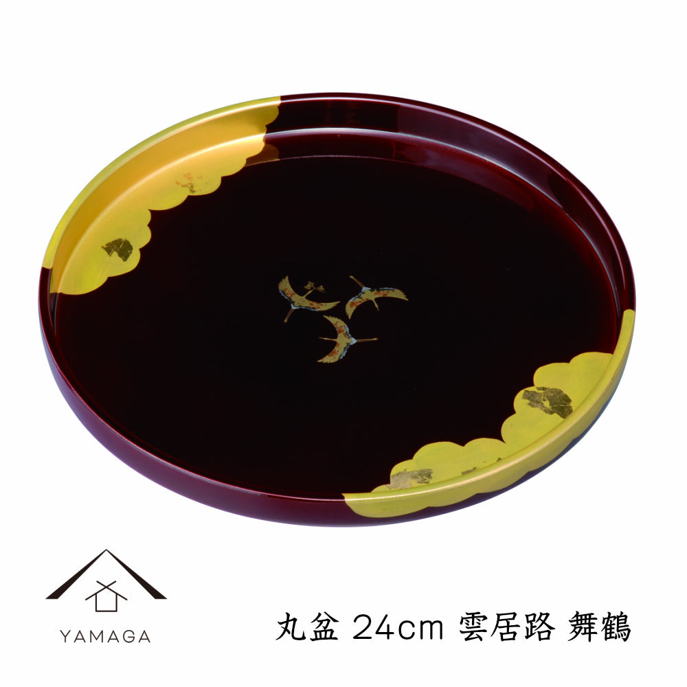 Round tray Kumoizuru Maizuru 24cm