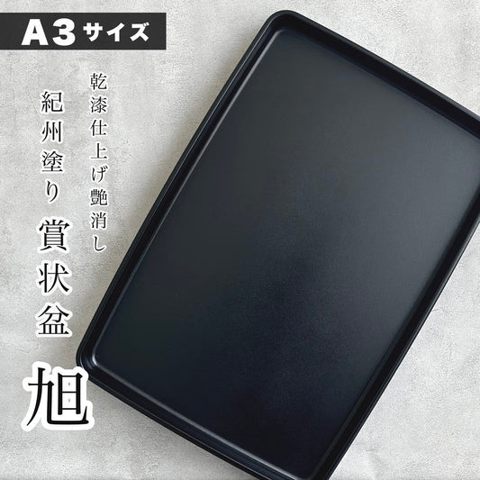 奖品托盘 朝日干漆 48 厘米 13 厘米 黑色