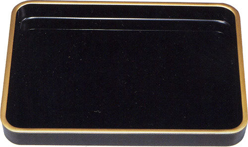Wooden certificate tray with gold border, natural lacquer, hand painted, 13.5 cm (B4 size)