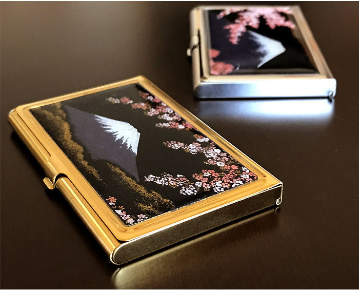 Card case (for business cards) with a thousand paper cranes