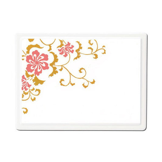 莳绘便签盒 蔓藤花纹(白色)
