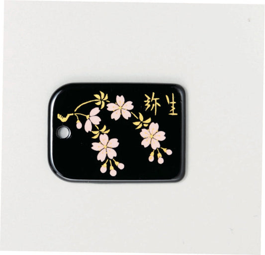 蒔絵根付ストラップ 日本の花シリーズ 【弥生】