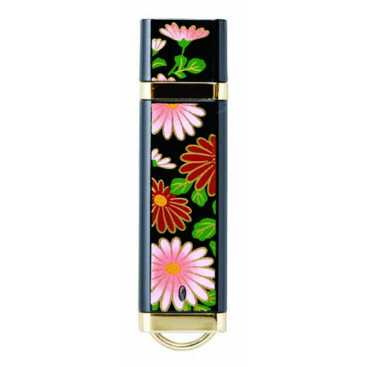 漆芸 蒔絵 USBメモリー 伊勢菊 【桐箱入】