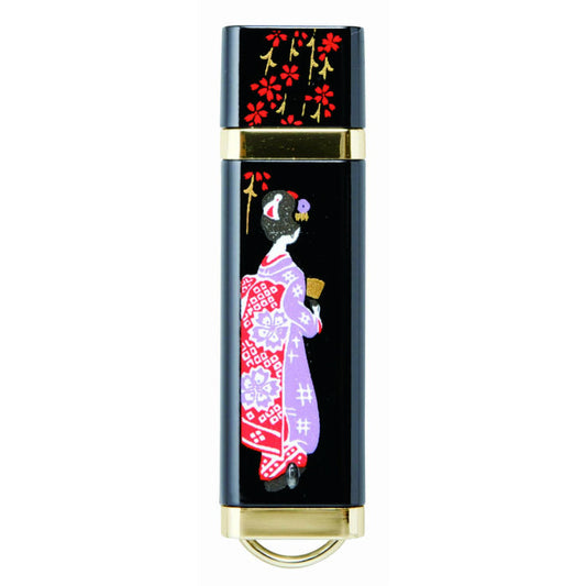 漆芸 蒔絵 USBメモリー 舞妓 まいこ 【桐箱入】