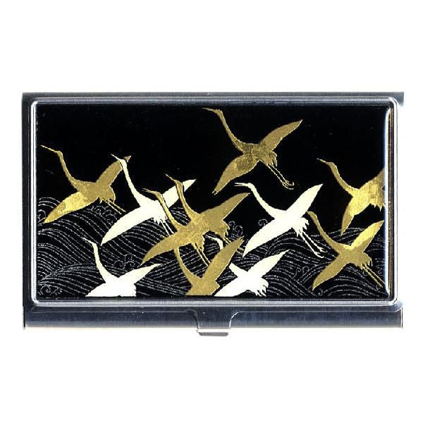 Card case (for business cards) with a thousand paper cranes