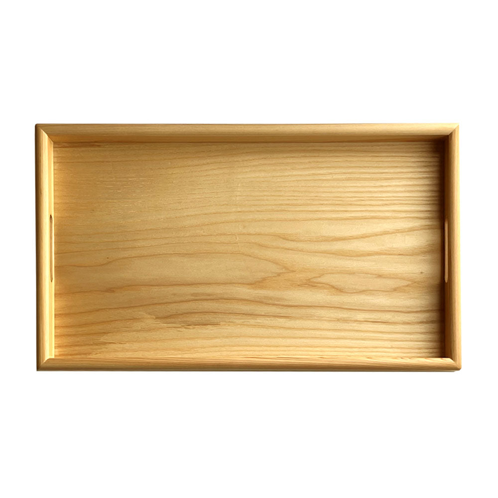 Wooden long tray, large tray of shakuhachi (54cm), plain wood