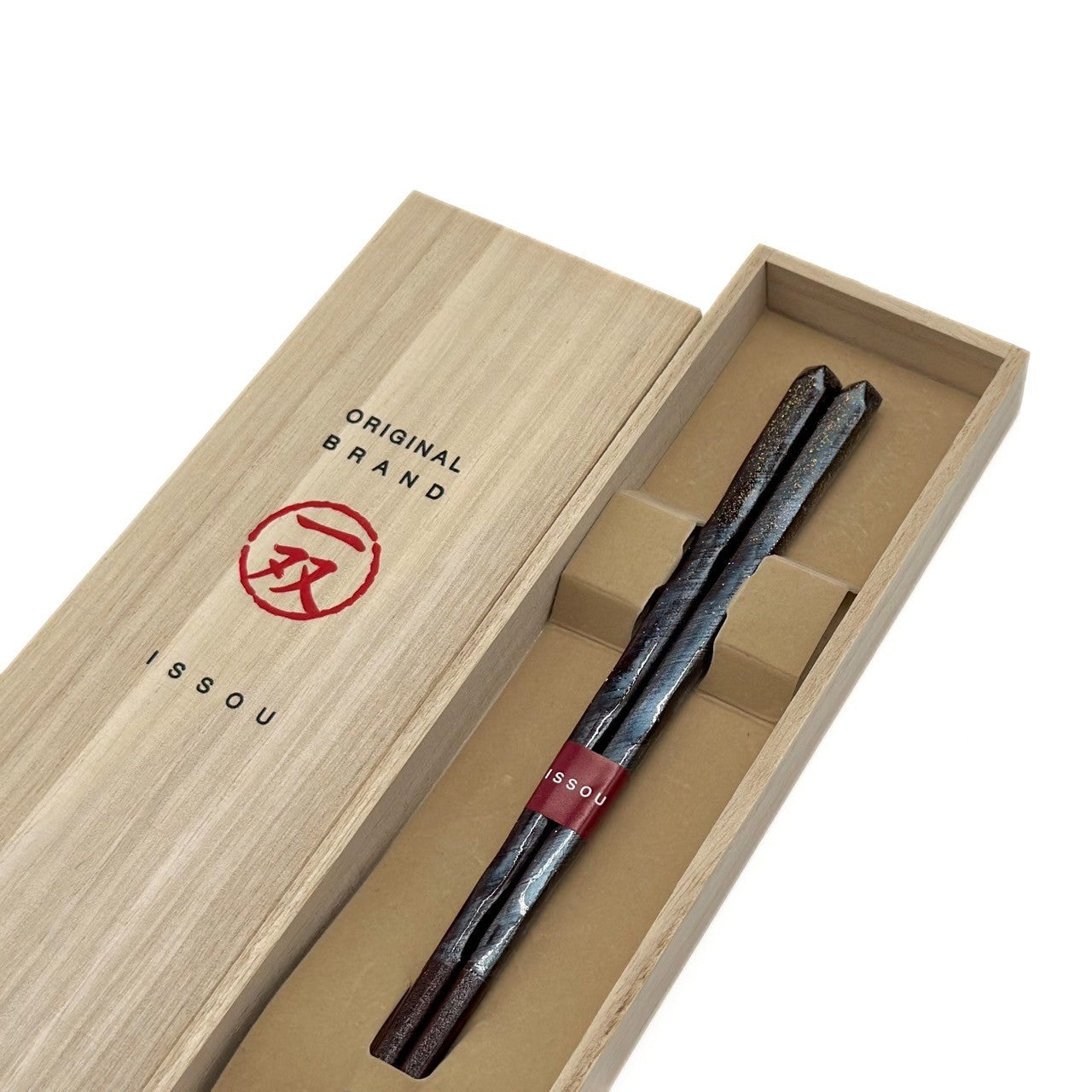 【桐箱・単品】 木製 ギフト箸 オーロラ 23cm