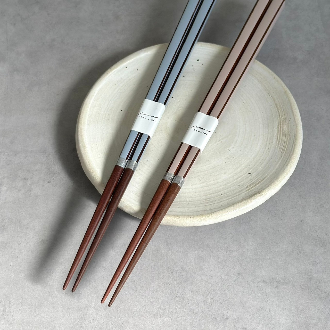 【桐箱・単品】 木製 ギフト箸 キャレブルー 青 23cm