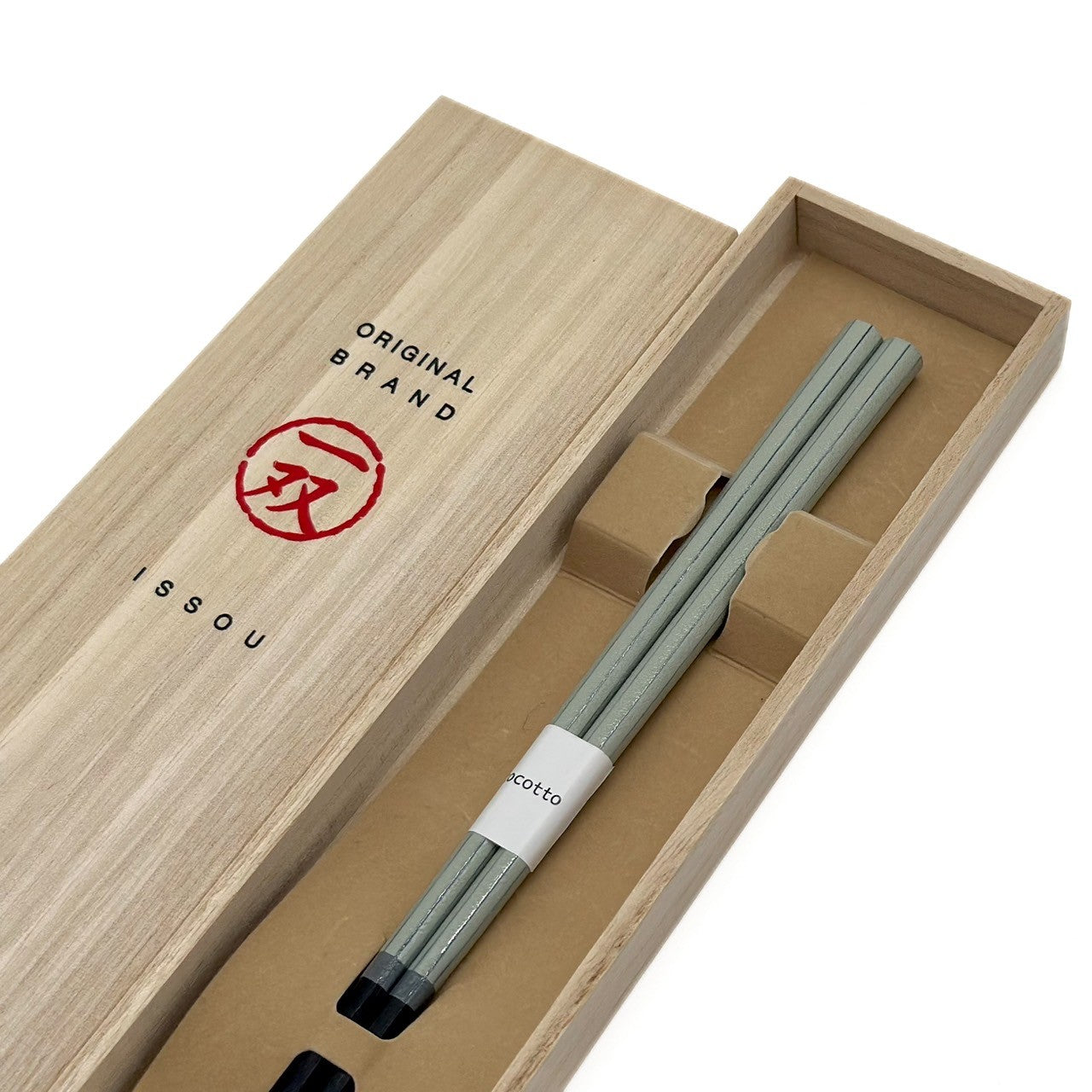 【桐箱・単品】 木製 ギフト箸 コルテブルー 23cm