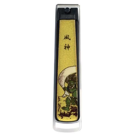 Maki-e nail clippers with cherry blossoms and Mt. Fuji in a paulownia wood box