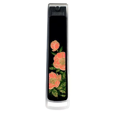 Maki-e nail clippers with cherry blossoms and Mt. Fuji in a paulownia wood box