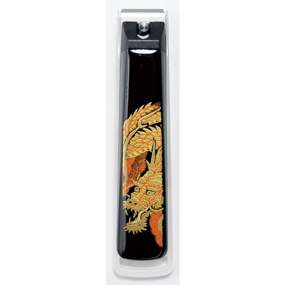 Maki-e nail clippers with cherry blossoms and Mt. Fuji in a paulownia wood box