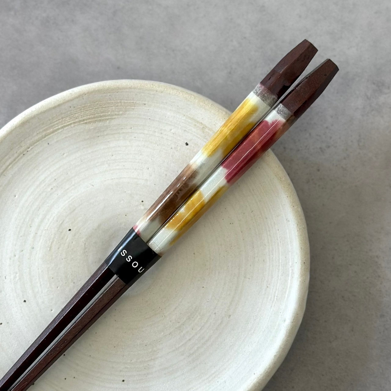 【桐箱・単品】 木製 ギフト箸 風音 レッド 21cm
