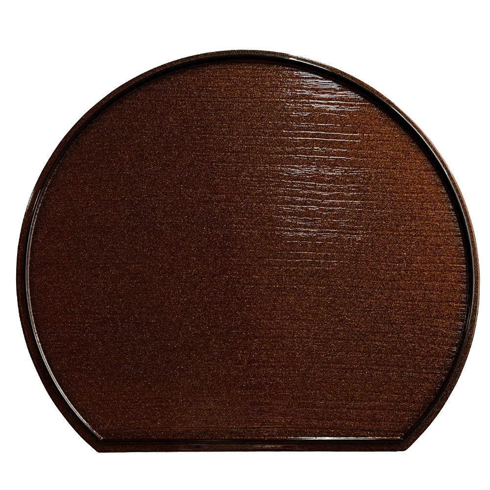 尺二 36cm 半月盆 煌き 選べる縁カラー 1枚単品