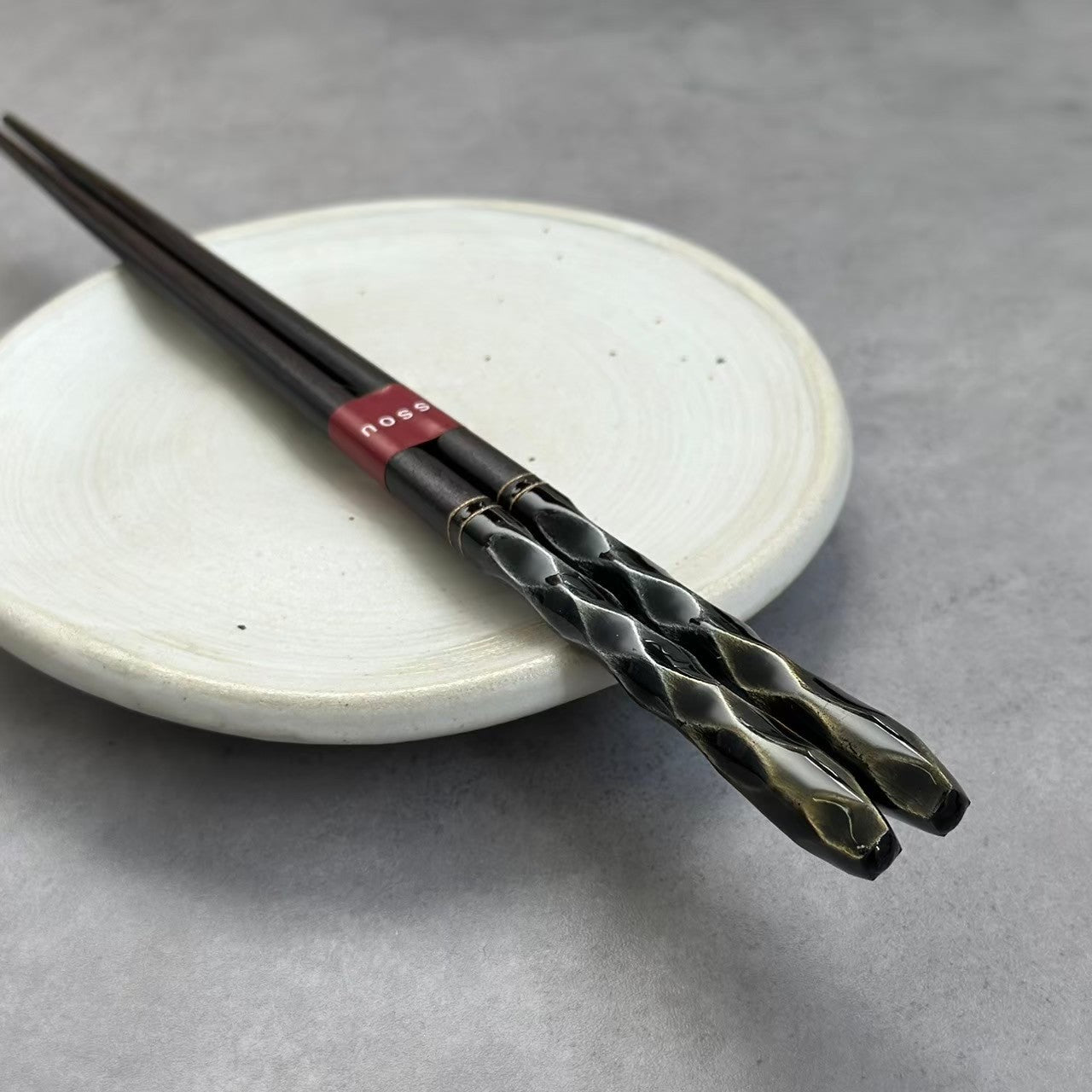【桐箱・単品】 木製 ギフト箸 輝煌黒檀 23cm 黒