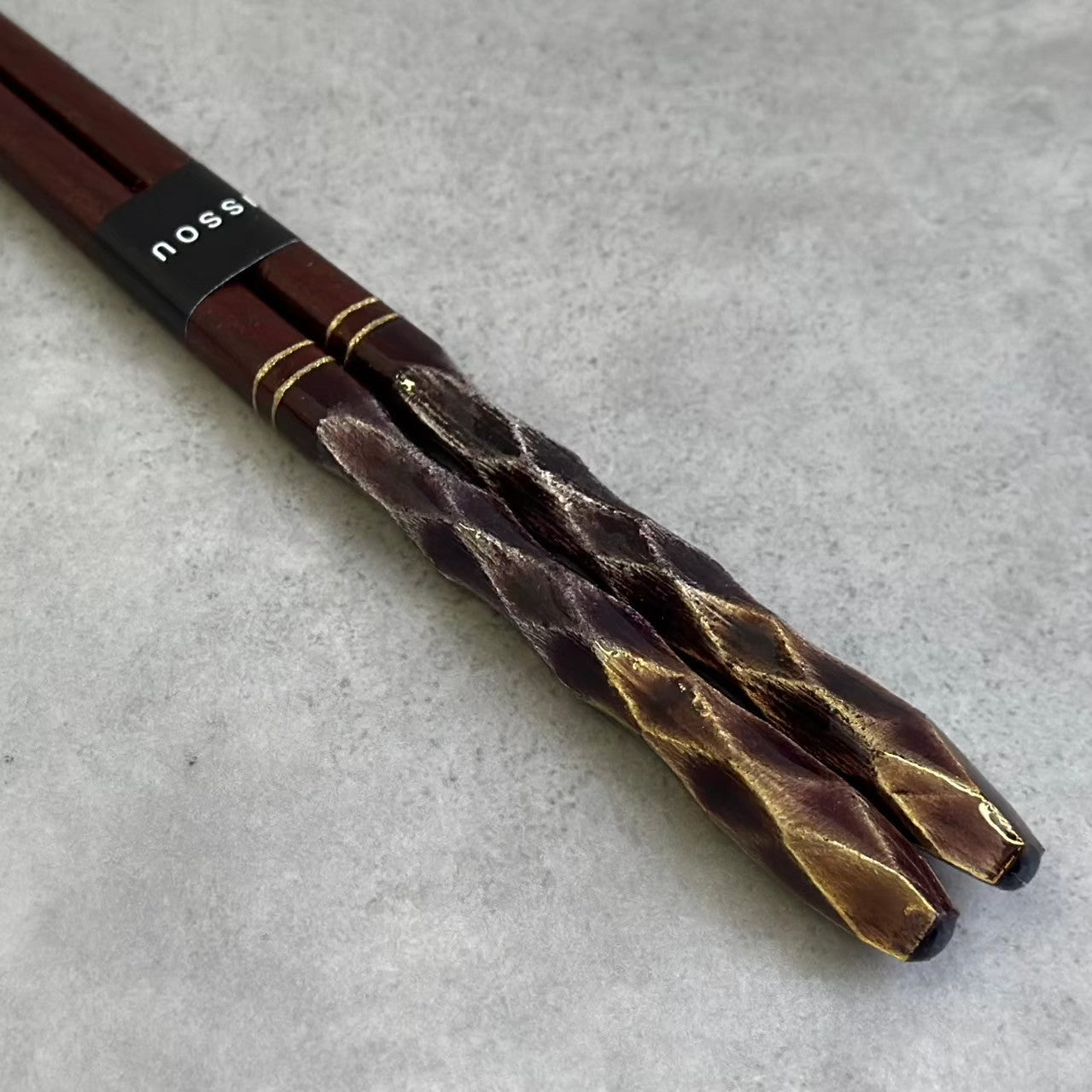 【桐箱・単品】 木製 ギフト箸 輝煌紫檀 23cm 紫