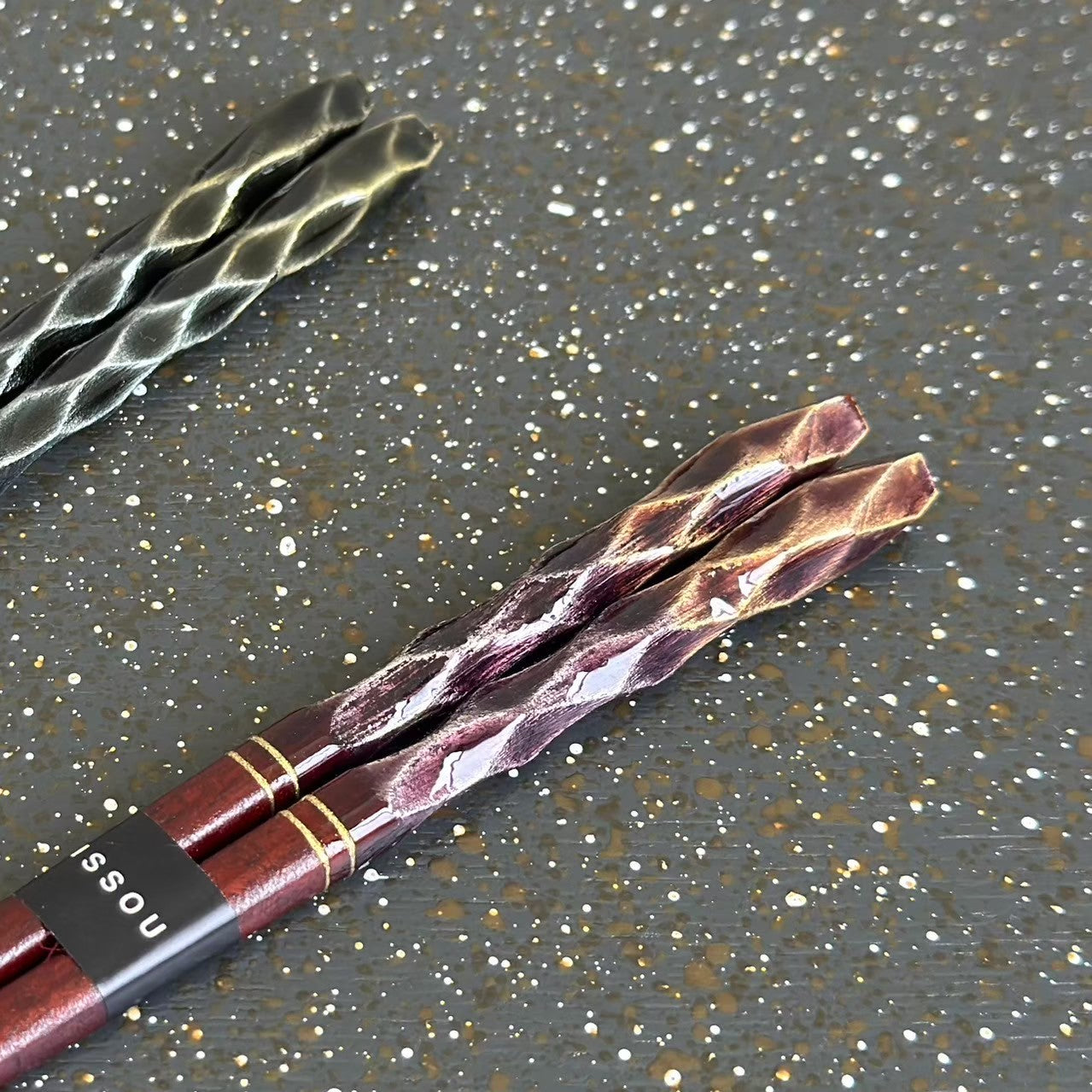 【桐箱・単品】 木製 ギフト箸 輝煌紫檀 23cm 紫