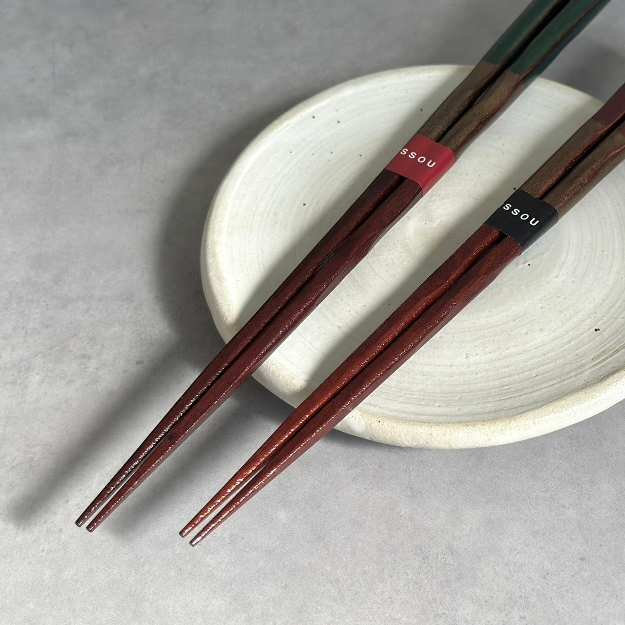 【桐箱・単品】 木製 ギフト箸 古代の煌き レッド 21cm