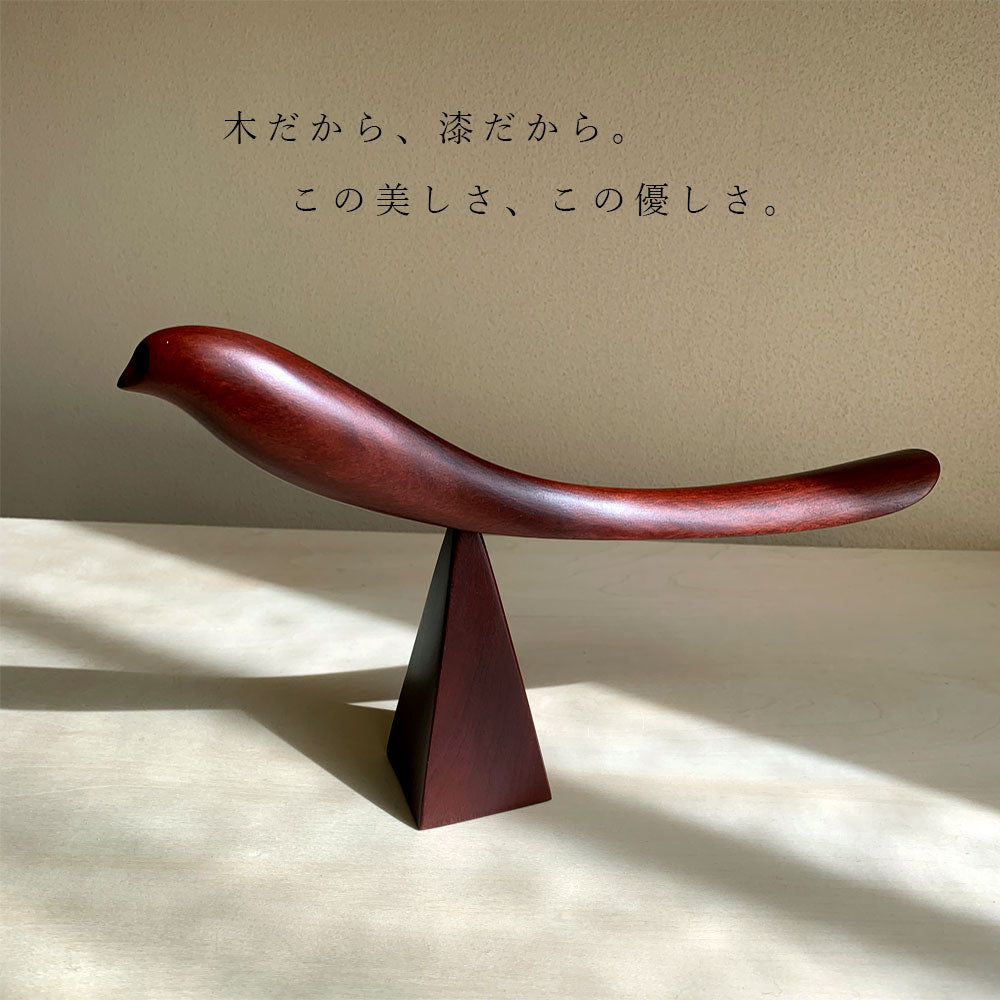 ミャンマー産 高級木製靴べら 親鳥のくつべら